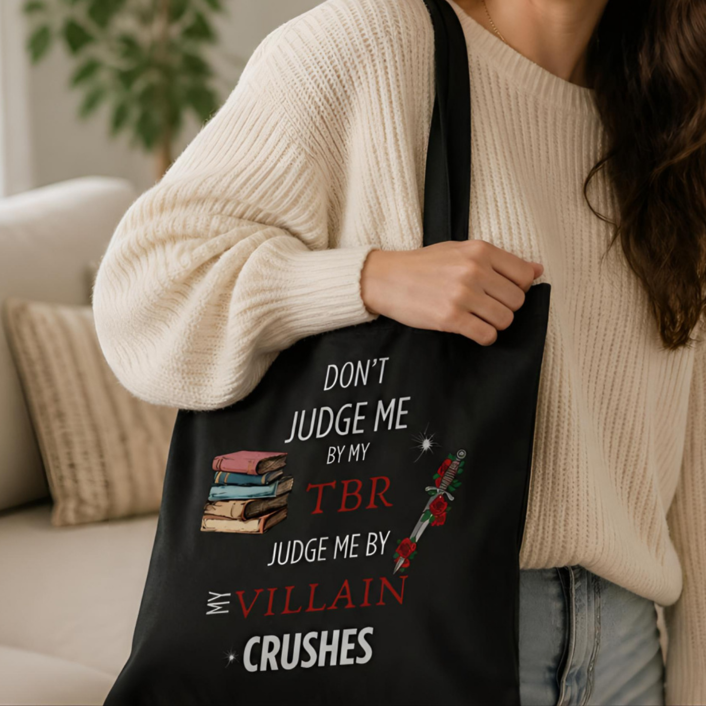 ЧАНТА "VILLAIN CRUSHES" ОТ 100% ПАМУК